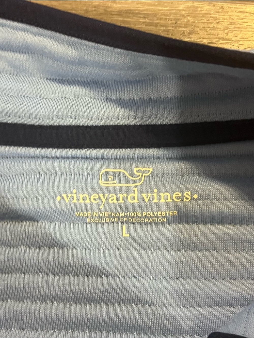 Vineyard Vines Light Blue Quilted Snap-Front Turtleneck Pullover - Picture 2 of 3